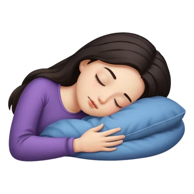 Chica durmiendo  sticker