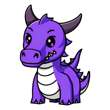 Minecraft black dragon head with purple eyes sticker