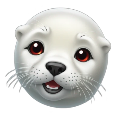 Bloody harp seal sticker