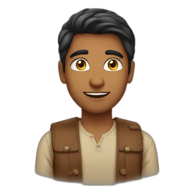 indian young guy sticker