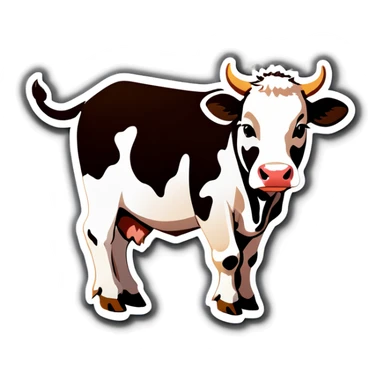 Cow sticker