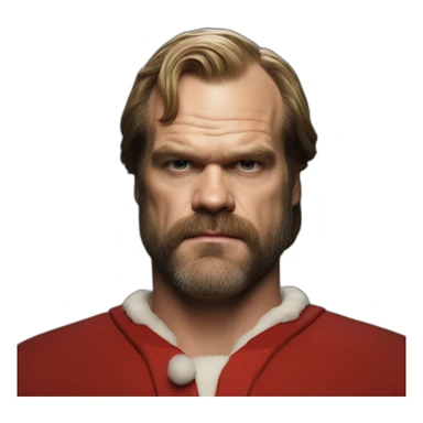 David Harbour as Santa Claus sticker