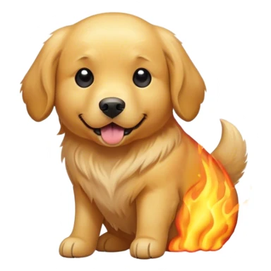 Chien en chaleur sticker