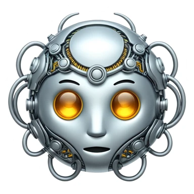 techno nature sticker