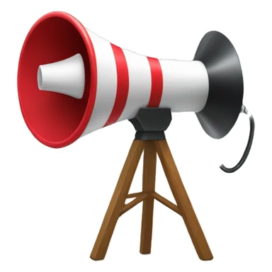 a do not disturb symbol with a megaphone behind it sticker