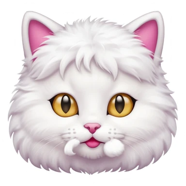 kitty  with big lips more big mroe more more big  sticker