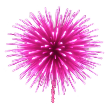 Pink fireworks sticker