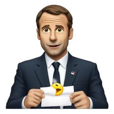 Macron qui fume sticker
