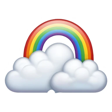 A rainbow cussing at a cloud sticker