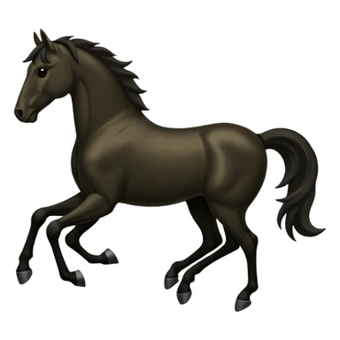 Un cheval blanc avec 4 pattes à l’avant et 4 pattes à l’arrière  sticker