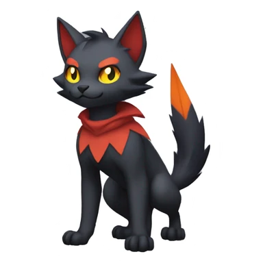Torracat-Zoroark-Litten-Zorua-bat-cat full body sticker