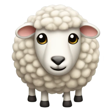 a stuffed sheep sticker