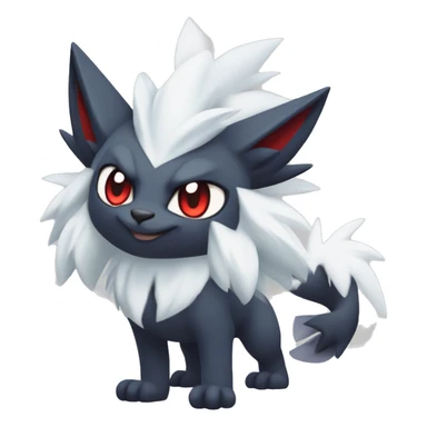 Edgy Cool Kawaii Litten-Absol-Zoroark-Pokémon Full Body sticker