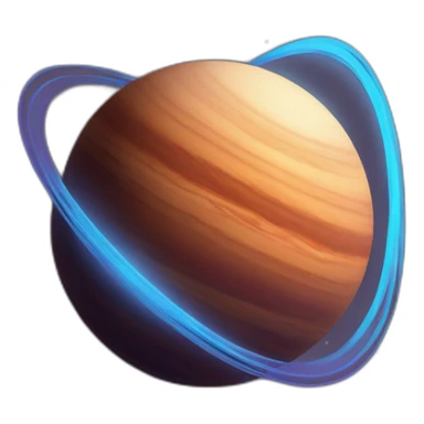 Planet with orbit  sticker