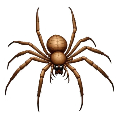 Close-up of a giant hairy The bird-eating spider (Theraphosidae) in its natural habitat, surrounded by delicate webbing. The spider's detailed body and legs are visible, with soft natural lighting illuminating the scene. Transparent background. sticker