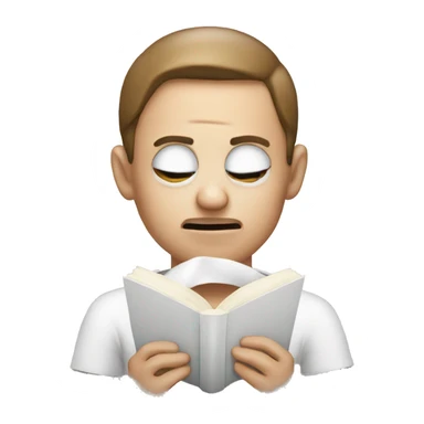 reading pain asthma emoji face sticker