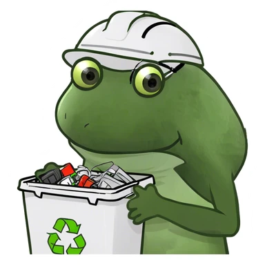 recycling electric materials sticker