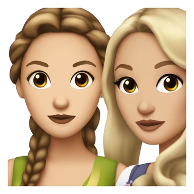 serena van der woodsen con blair waldorf  sticker