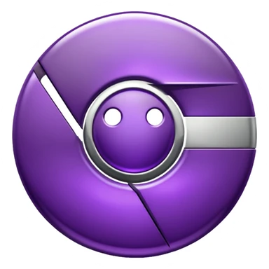 dark purple google chrome logo sticker