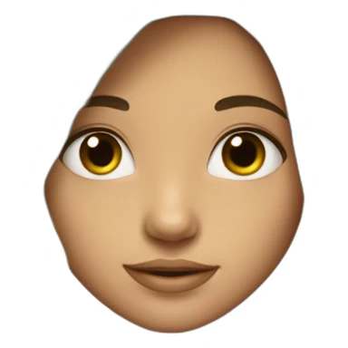 a girl with thick long hair sticker