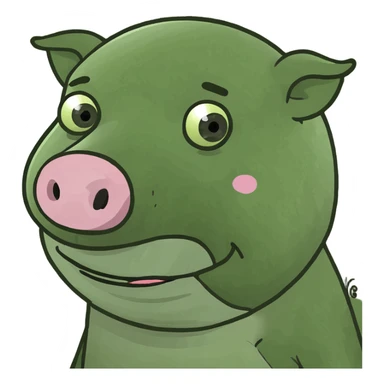 Man with “pig” written on his forehead sticker