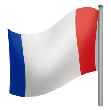 french flag with a red X over it sticker