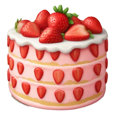 strawberry cake sticker