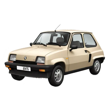 Renault 5 BEIGE sticker