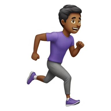 guy running sticker