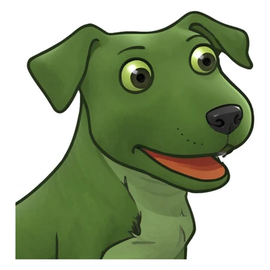 Yellow lab hound mix sticker