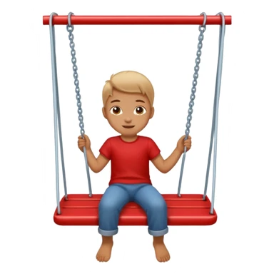 kid red swing sticker