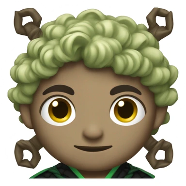 Demon slayer with green and black robe.  sticker