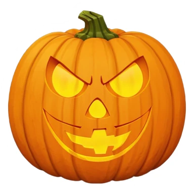 Angry halloween pumkin sticker