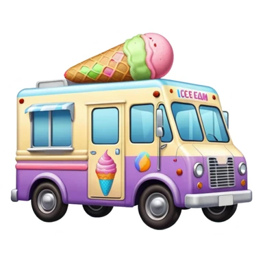 ice cream truck  sticker