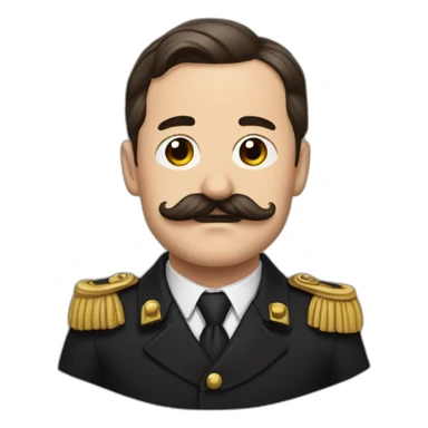 adolf h tiny moustache sticker