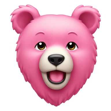 Ours avec coeur rose sticker