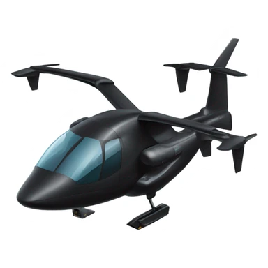 Evtol aircraft black sticker