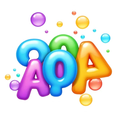 Pop the letters sticker