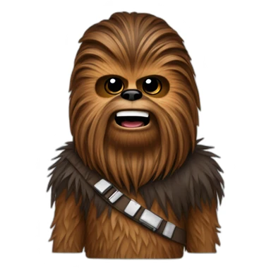 Chewbacca com moleton sticker