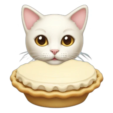 cream pie kitty sticker