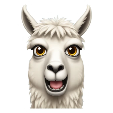 Angry lama  sticker