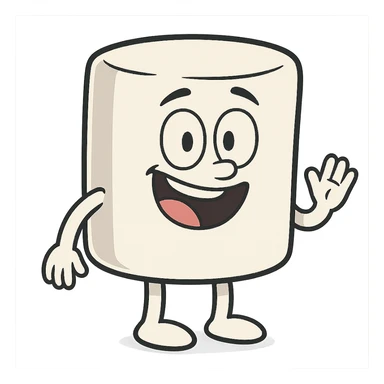 marshmallow OG character sticker