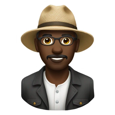 Black farmer cotton sticker