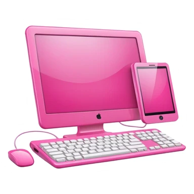 Pink computers  sticker