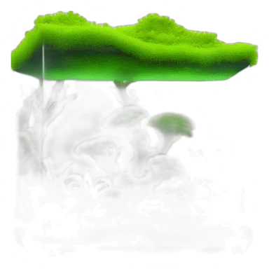 Moss in aquarium aquascape sticker