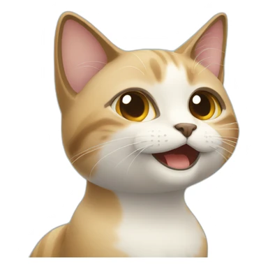 Gato feliz sticker