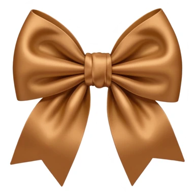 Light Brown bow sticker