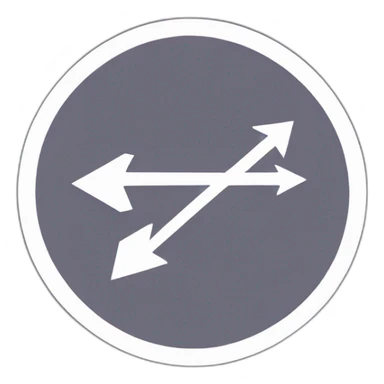 circle of arrow sticker