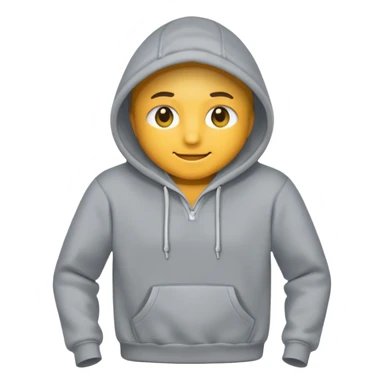 grey hoodie cloth sticker