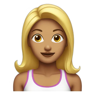 A very fit woman sticker